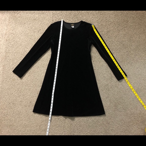 Teddi Evening Velvet Dress 8 Elegant Classic A-Line Stretch Dress - Picture 5 of 11